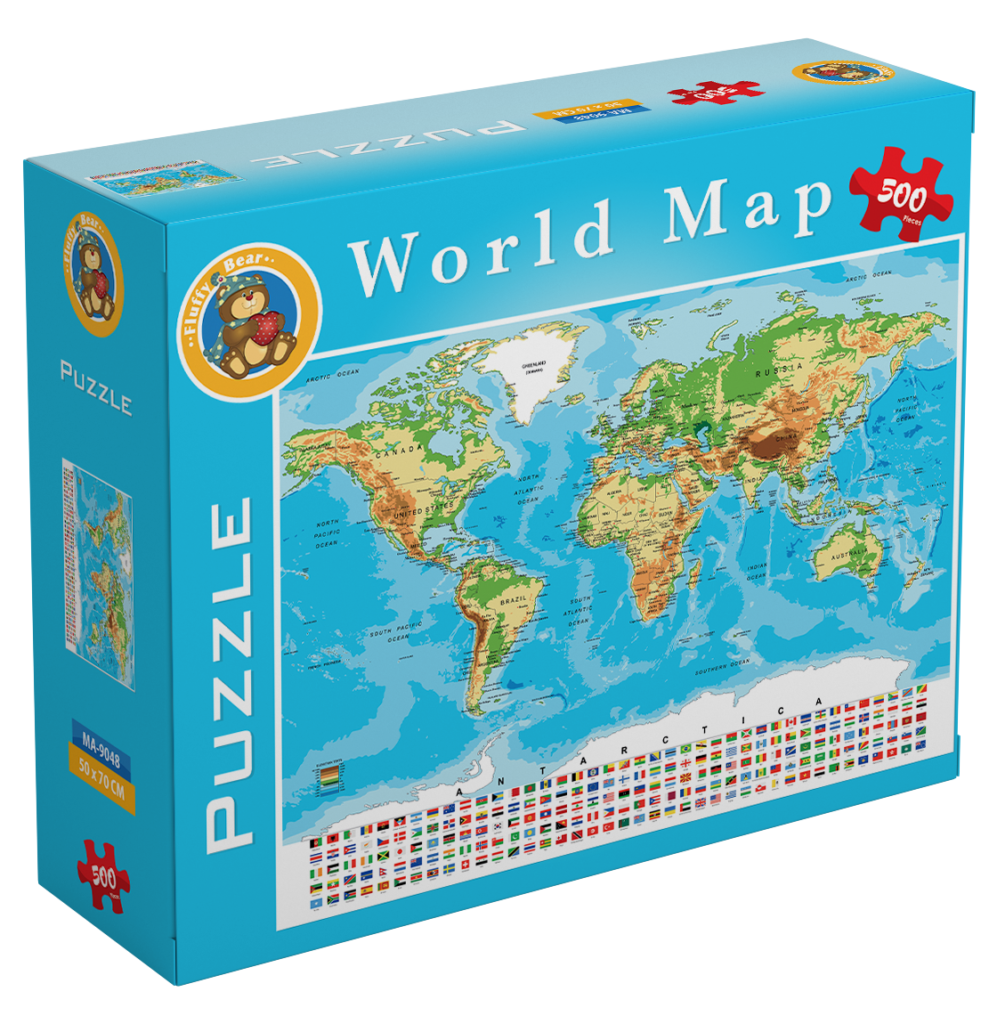 World Map - 500 Pieces - Almicrophone